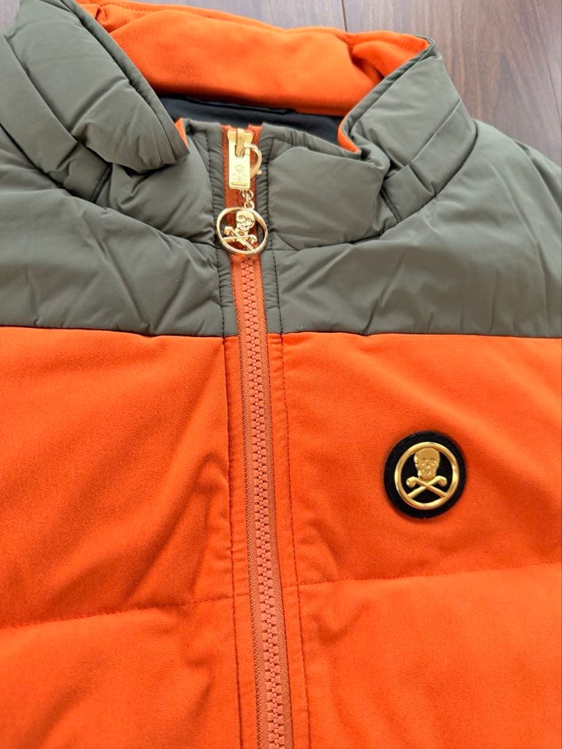 新品未使用MARK & LONA メンズベスト 46 オレンジ/グレー