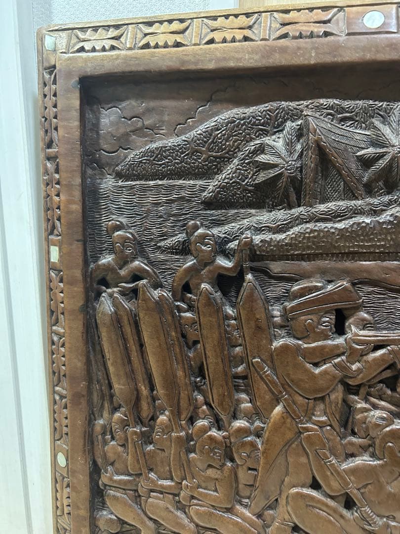 ストーリーボード　パラオ国立美術館購入　木彫り