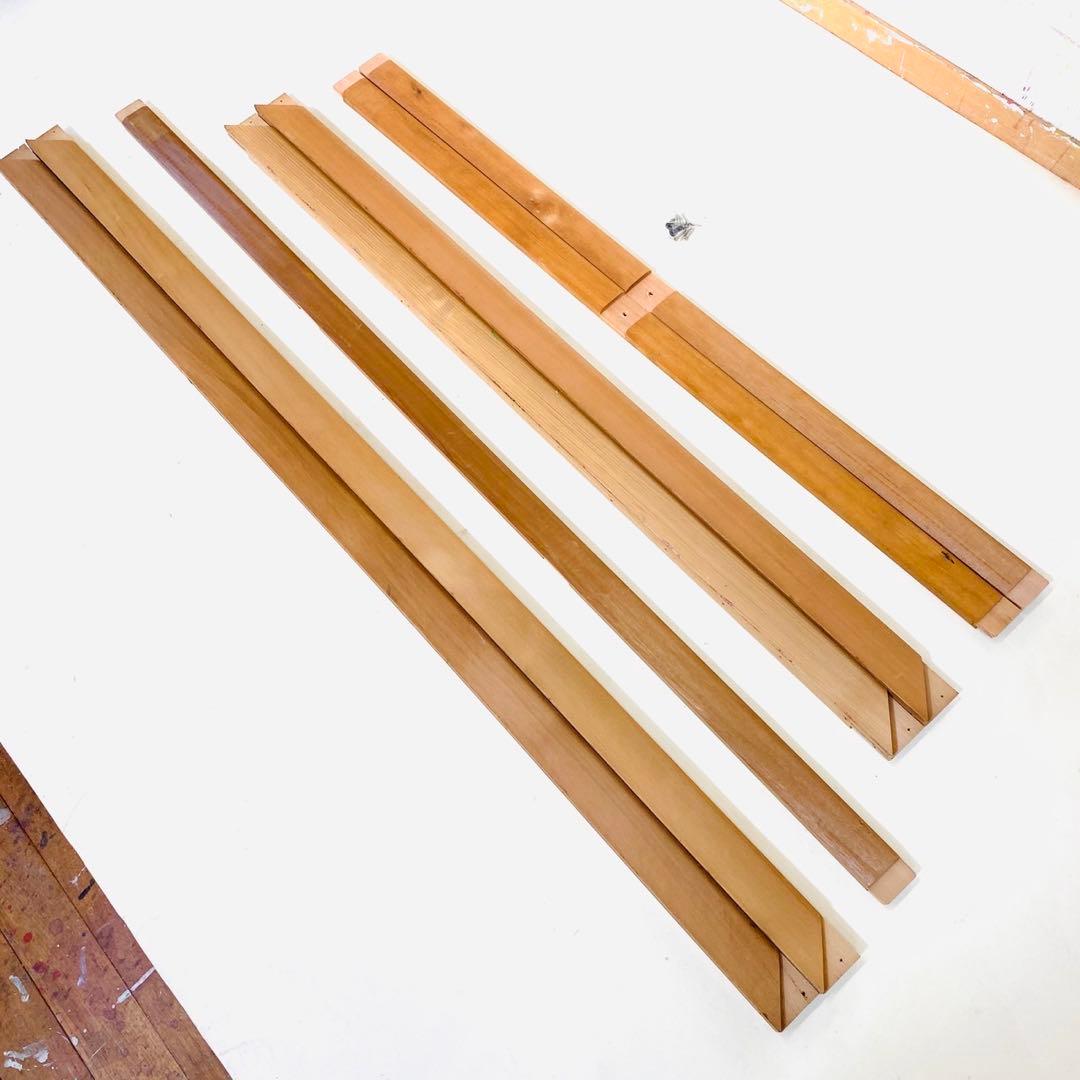 絵画用 木枠 キャンバス枠 マルオカ F100号上枠 杉材 中古良品 送料込⑤