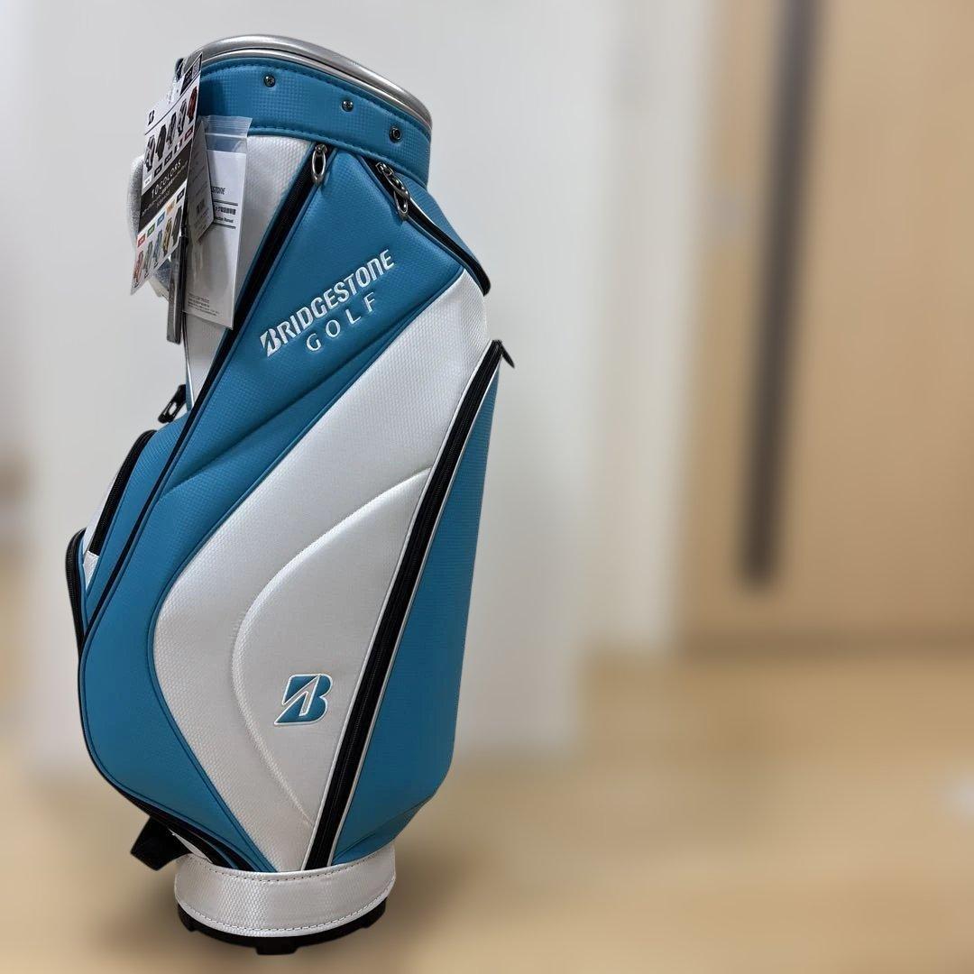 ブリヂストン　キャディーバッグ　ターコイズ