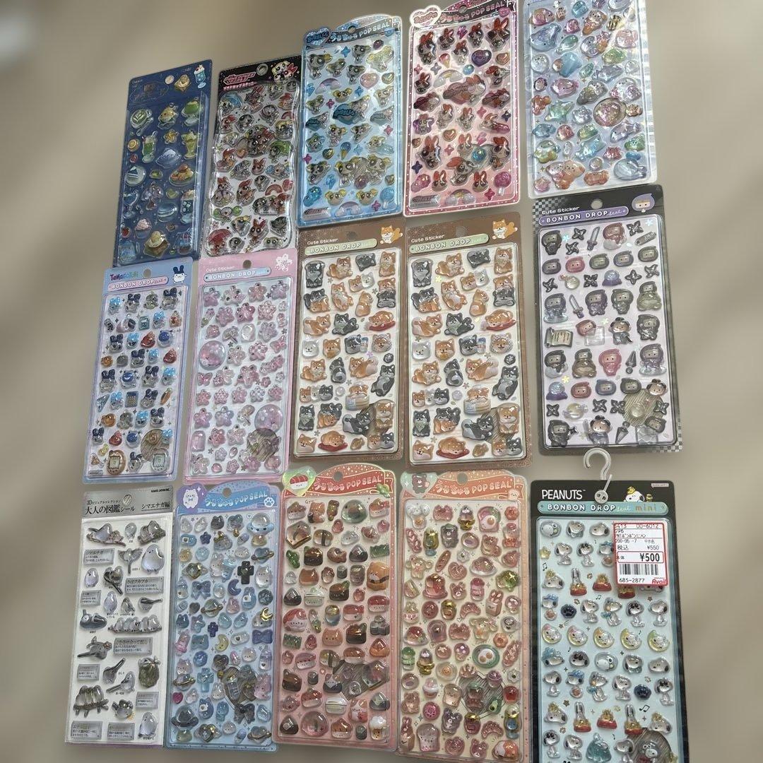 和柄 パワパフガールズ うるちゅる ボンボンドロップシール キュルルンたまごっち