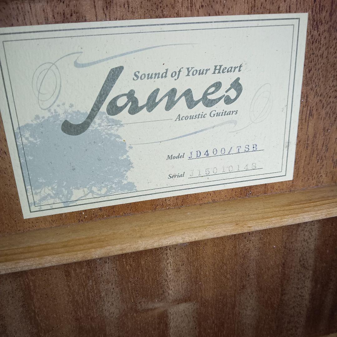 James アコースティックギター JD400 ジェームス アコギ サンバースト