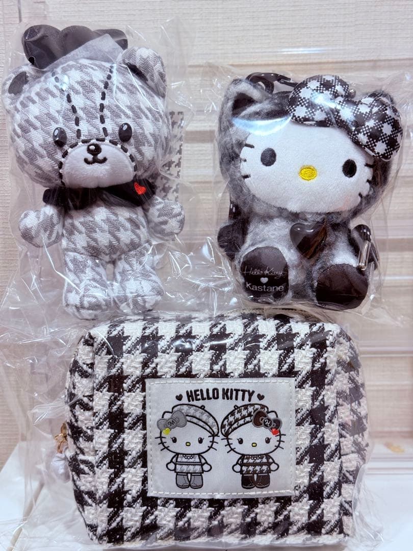 Kastane HelloKitty ぬいぐるみチャーム　マスコット　3点セット