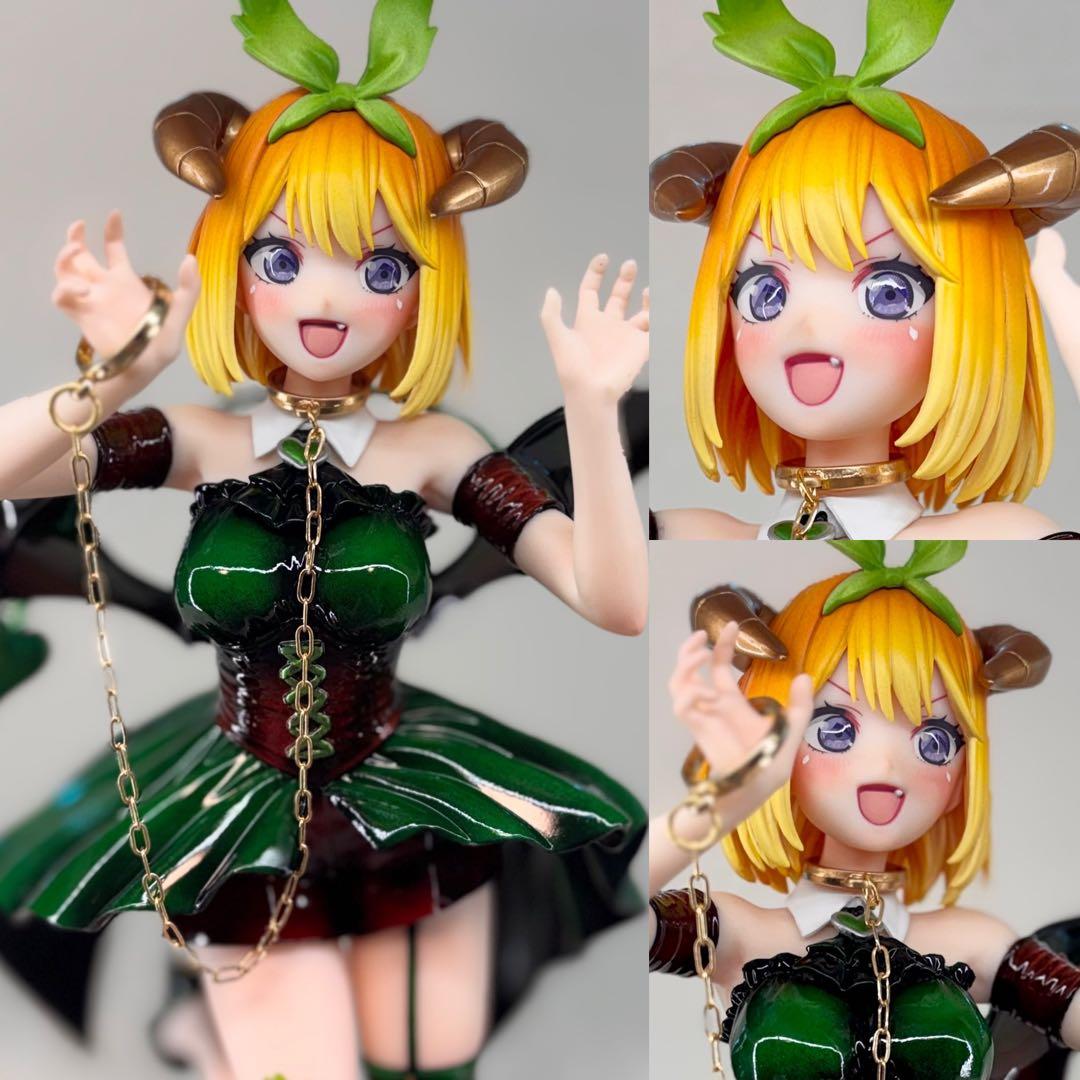 ぐ*す様 五等分の花嫁　中野四葉　フィギュア　リペイント　小悪魔ver ゴールド