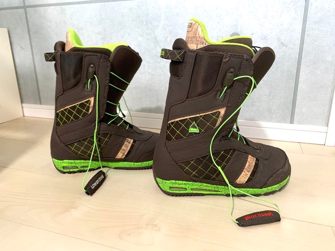 BURTONバートン⚫︎RULER スノーボードブーツ ブラウン/グリーン26cm