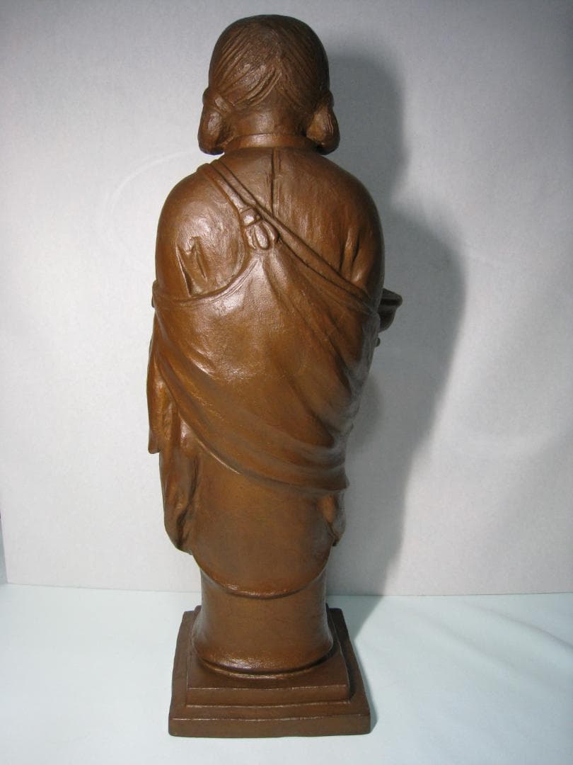 古銅　聖徳太子像十六歳孝養像　　古い作品のブロンズ像