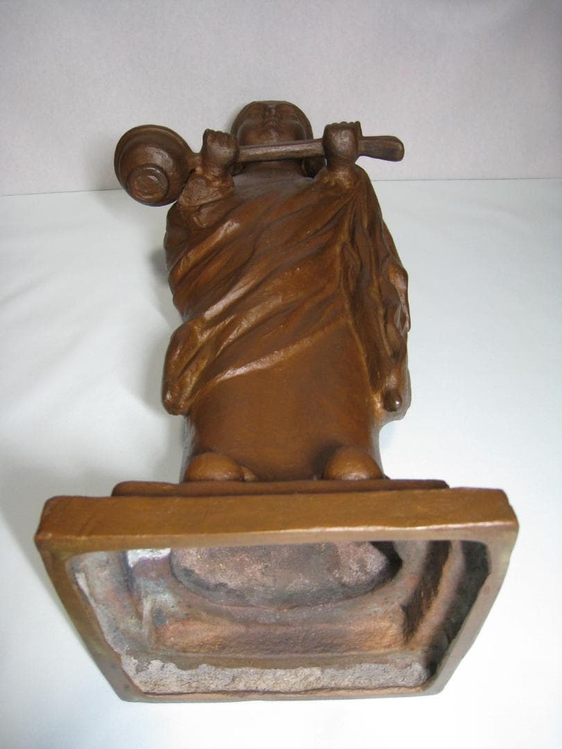 古銅　聖徳太子像十六歳孝養像　　古い作品のブロンズ像