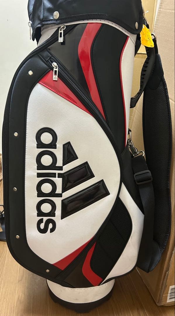 adidas ゴルフバック　ホワイト