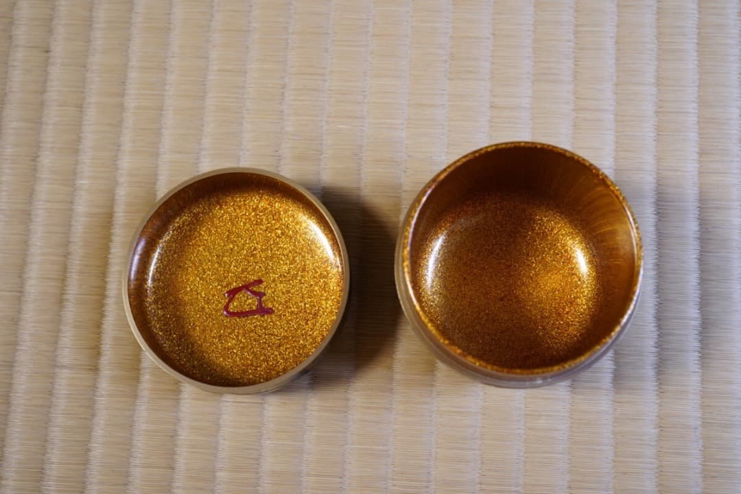 吉田 華正　柳蒔絵 大棗　而妙斎 ／梨子地　 茶道具 即中斎 惺斎 宗哲 近左