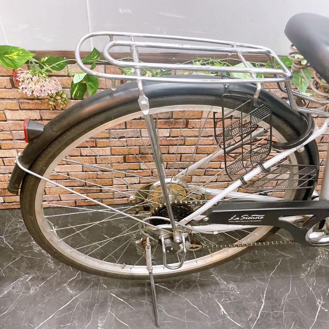 【55】一般車 ママチャリ La Sienne グレー系 27インチ