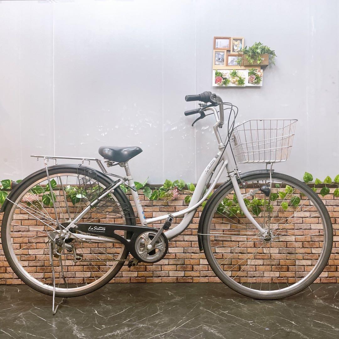 【55】一般車 ママチャリ La Sienne グレー系 27インチ