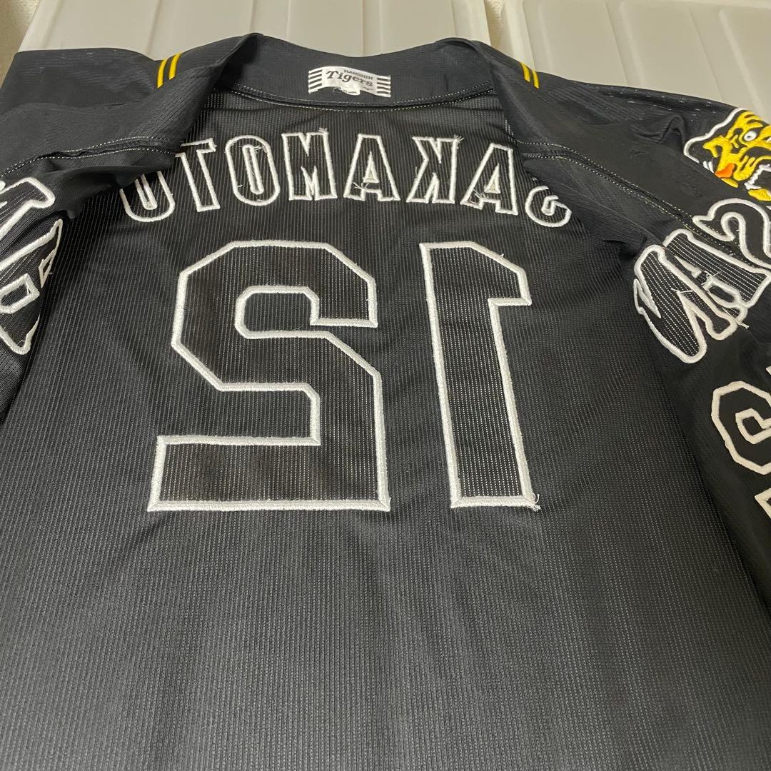 阪神タイガース　坂本誠志郎　12 旧ビジター　レプリカユニフォーム　ブラック　O