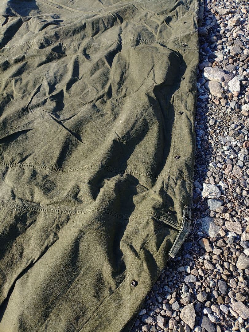 USパップテント　幕3枚セット　オリジナルカスタム＆マットレス、蚊帳セット無加工