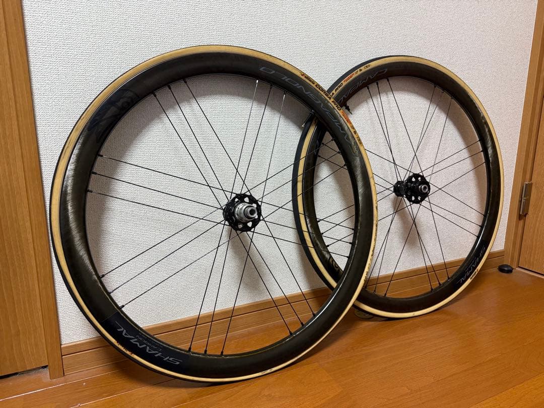 カンパニョーロ シャマル カーボン DB 2way クリンチャー 極美品
