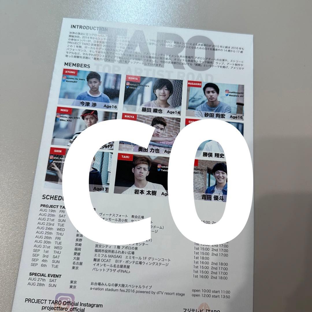 TARO 武者修行 ビラ パンフレット セット