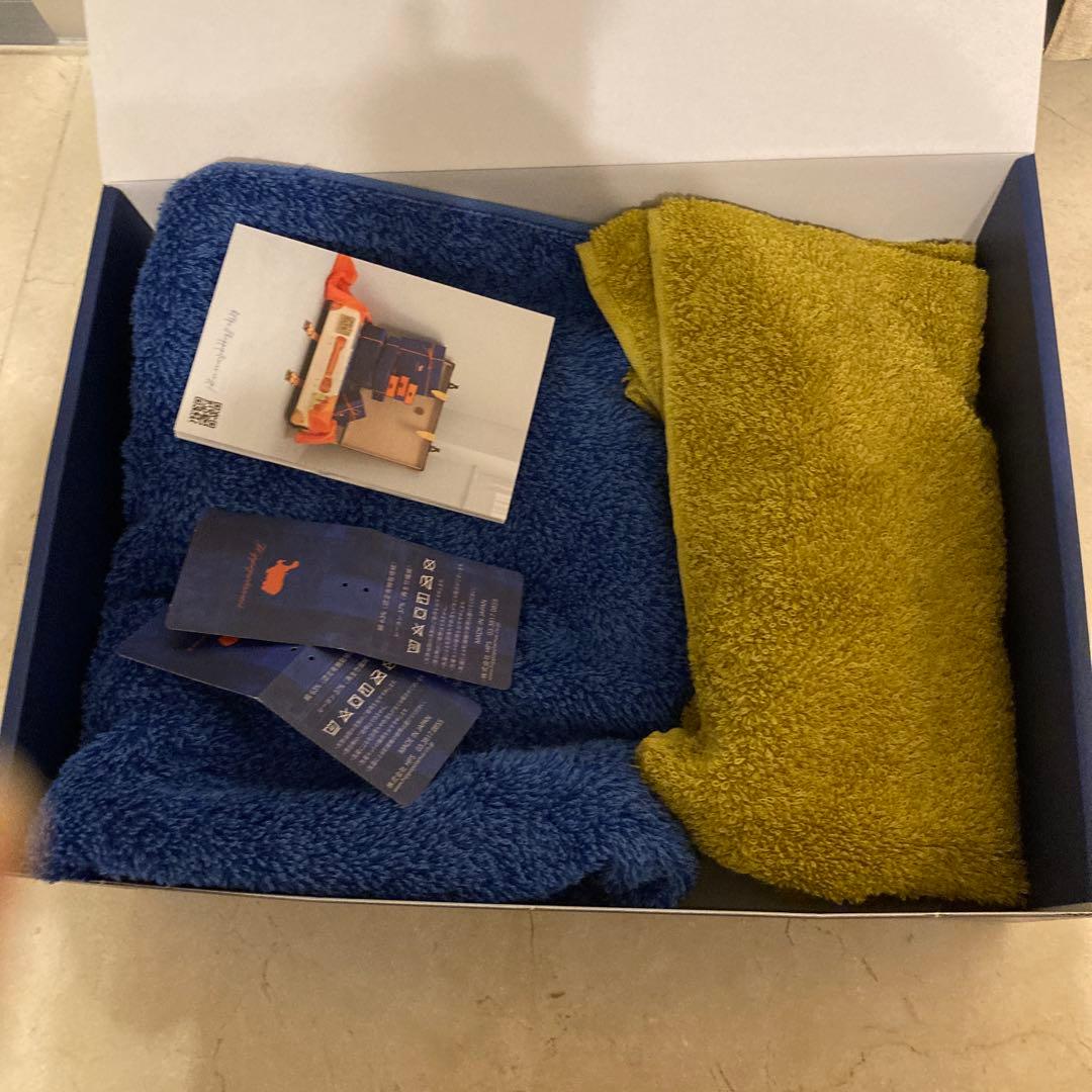 新品未使用Hippopotamusヒポポタマス青と黄のタオルセット