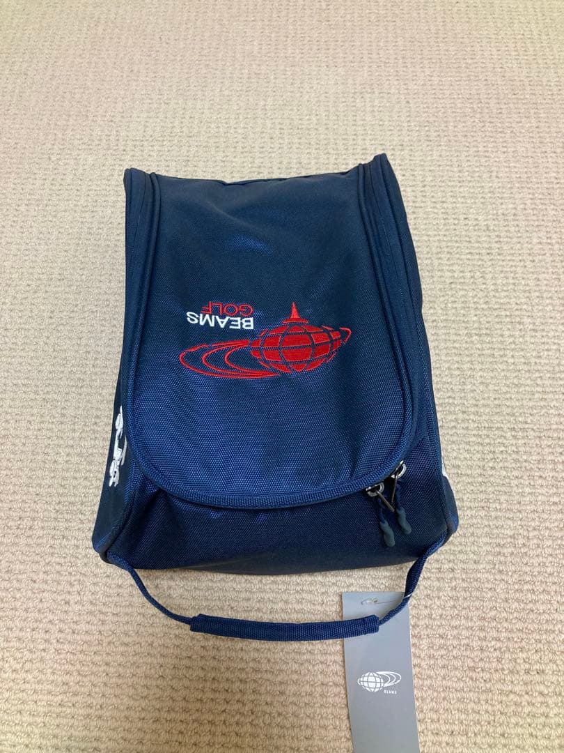 BEAMS GOLF シューズケース ネイビー