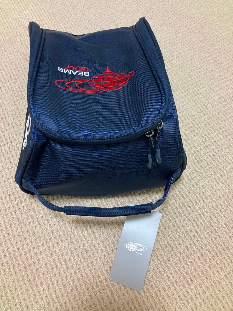 BEAMS GOLF シューズケース ネイビー