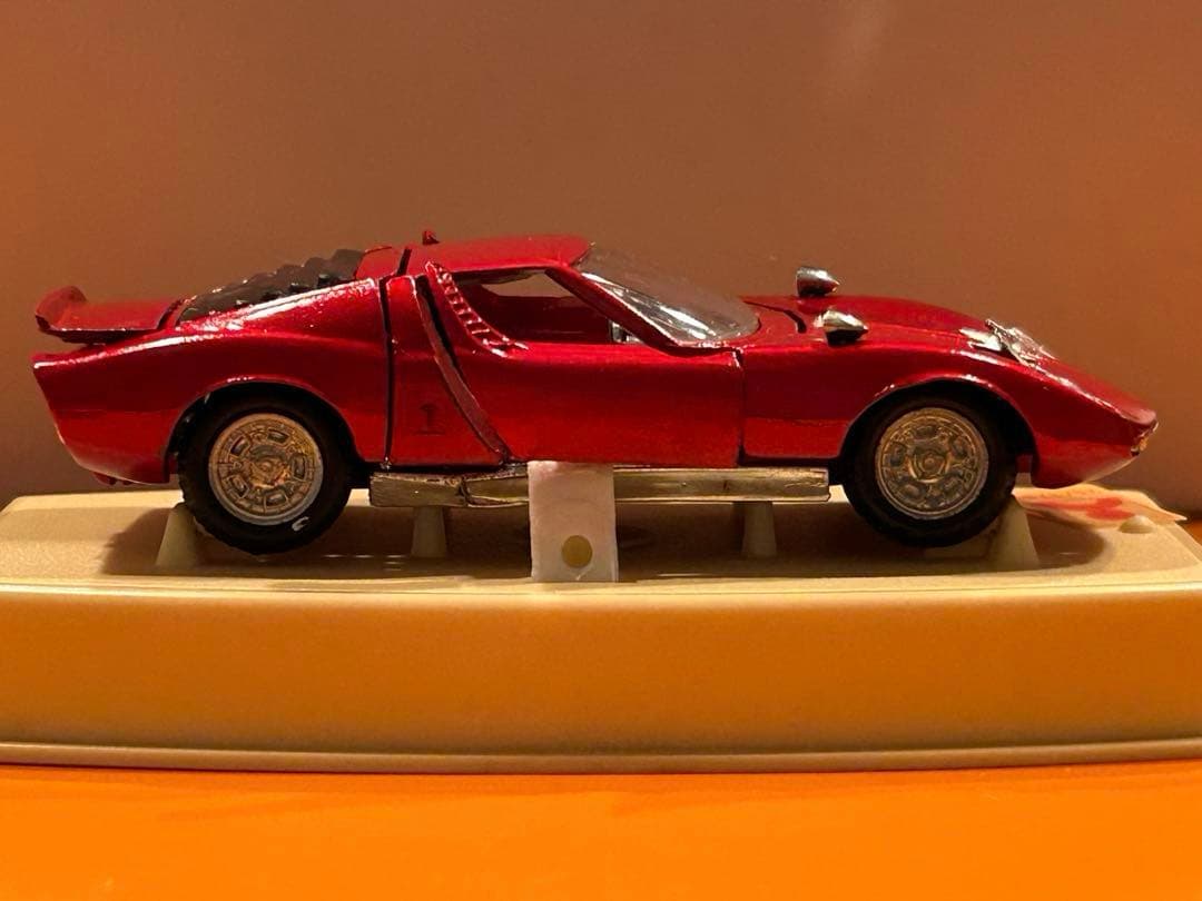 ミニカー スーパーカー ランボルギーニミウラ ポリトーイPOLITOYS レッド