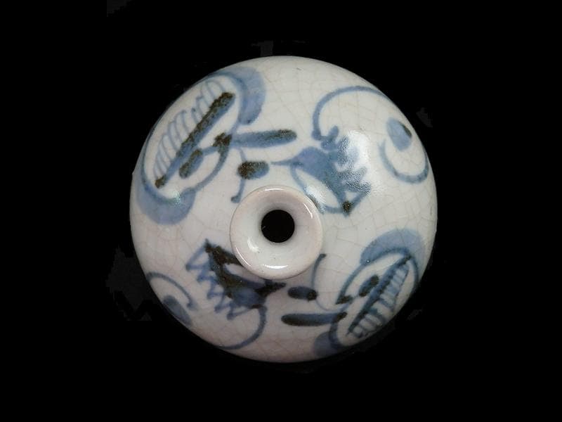 古伊万里　染付　油壷　E413AS-CHg