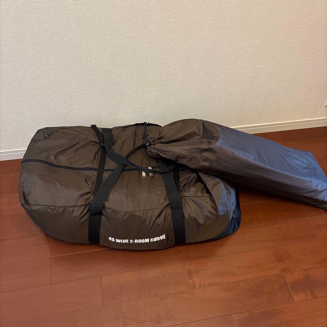 Coleman 4S WIDE 2-ROOM CURVE マット、クリアウォール