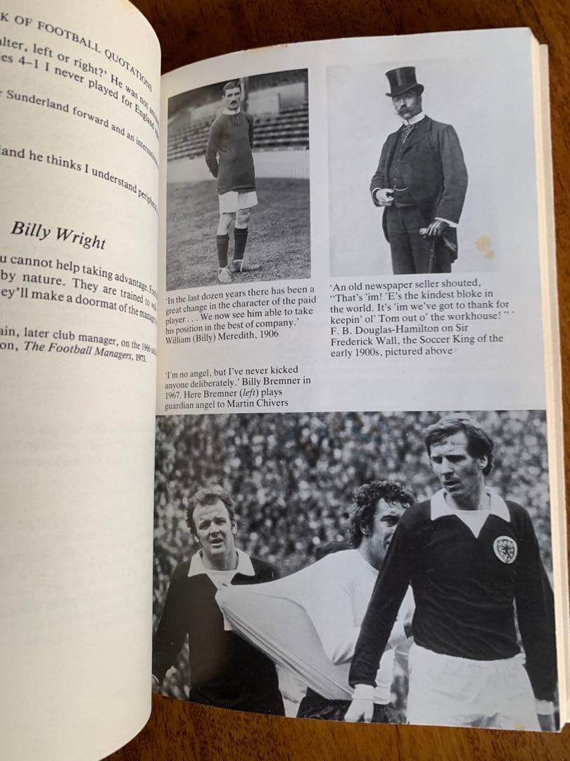 入手不可能！フットボール迷言集 1984年第一版初版本　英国でも入手不可能