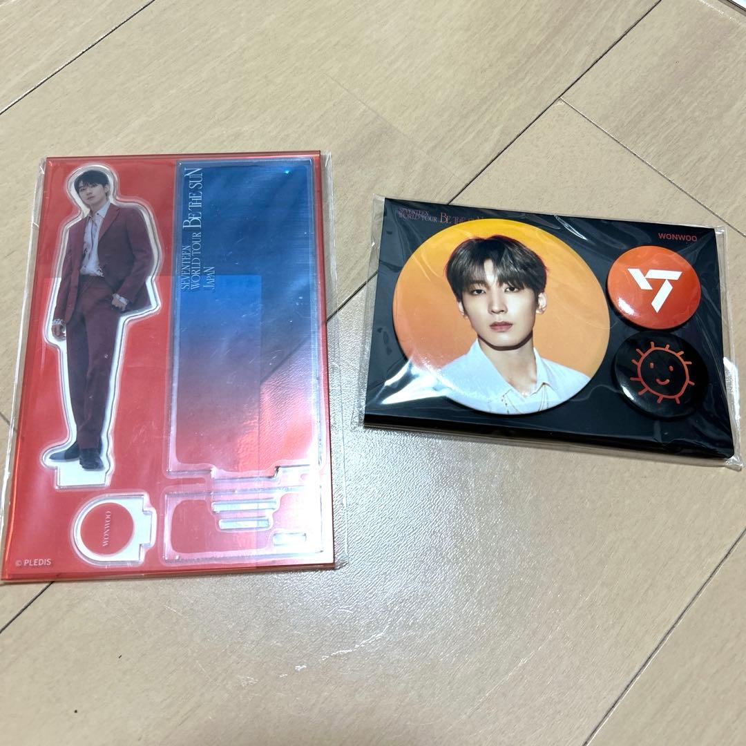 SEVENTEEN セブチ ウォヌ BE THE SUN 缶バッジ アクスタ