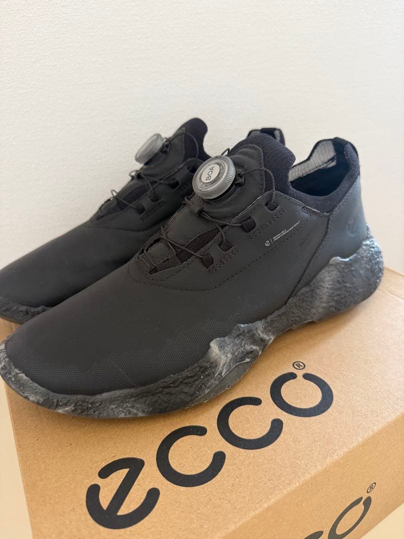 【美品】ECCO ゴルフシューズ 撥水加工！25.5cm