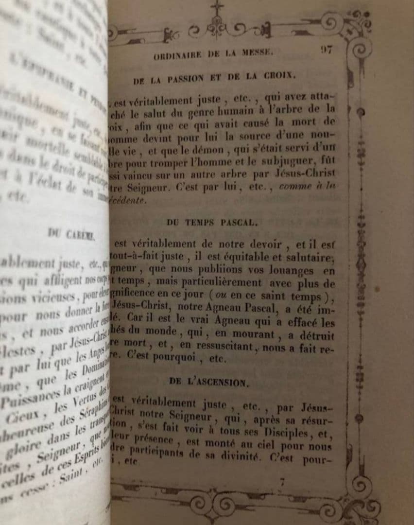 フランス アンティーク モノグラム 聖書 祈祷書 装飾 古書 ヴィンテージ 希少