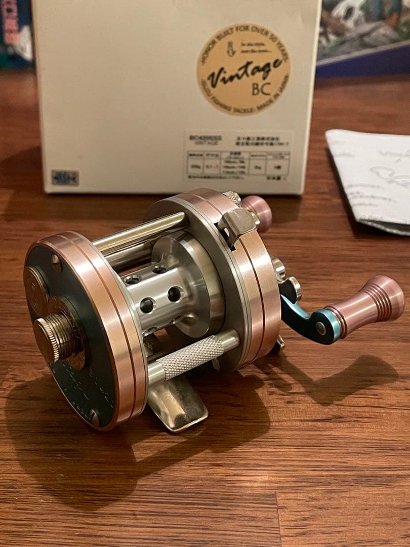 ヴィンテージ420SSS(五十鈴工業)、マイクロキャストスプール(アベイル)
