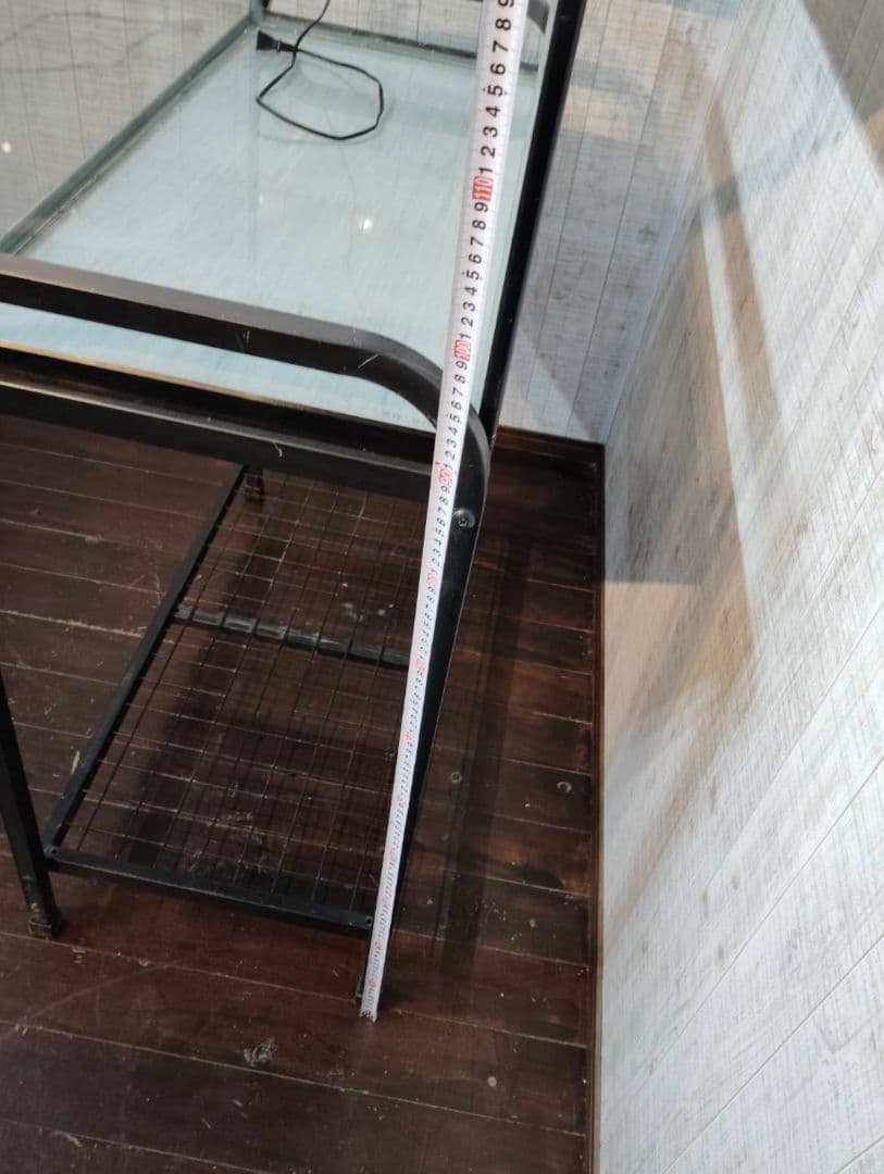 直接引取り限定 兵庫県加東市　90cmガラス水槽 照明 水槽台 セット 中古