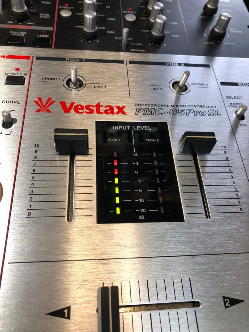 VESTAX PMC-05ProSL フェーダーメンテカットラグ　アダプタ付属