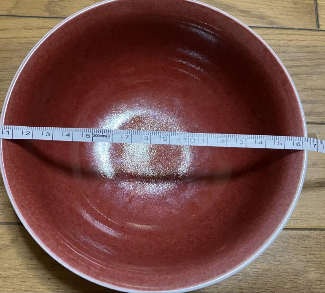 清朝　中国美術　辰砂　碗　茶道具　置物　本物