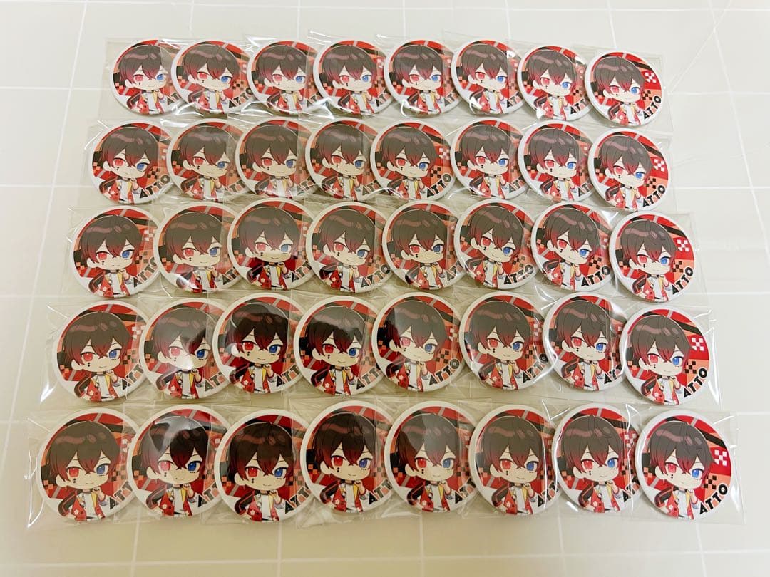 あっとくん 缶バッジ 40個