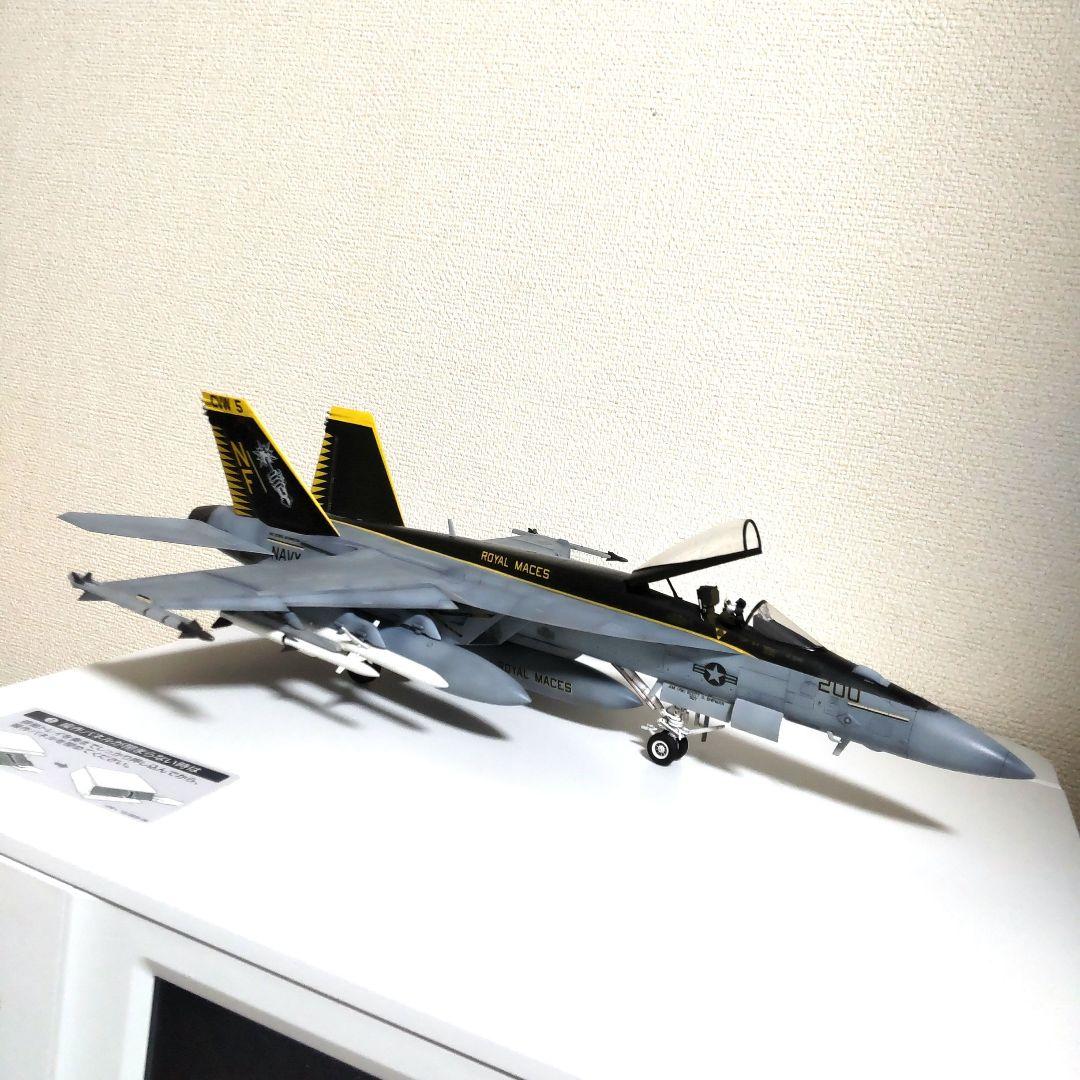 戦闘機プラモデル完成品1/48F-18スーパーホーネット