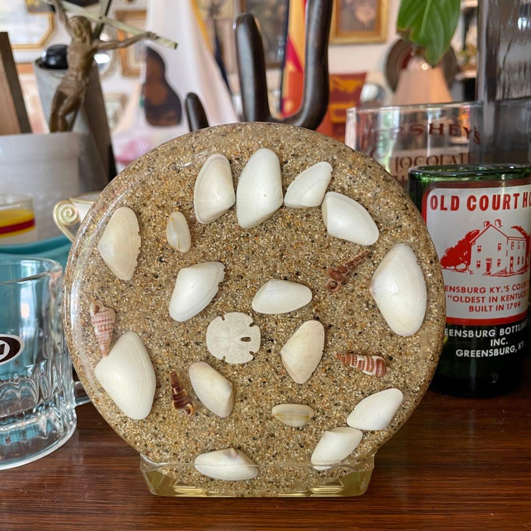 希少品！60s〜70sアメリカアンティーク　貝殻レターホルダUSA製ヴィンテージ