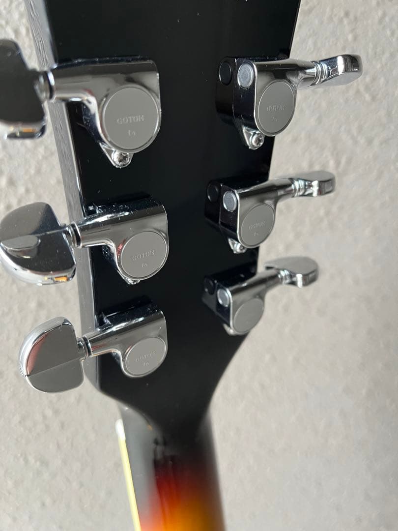 Burny SRSA-65 335 セミアコ GOTOH製マグナムロック交換
