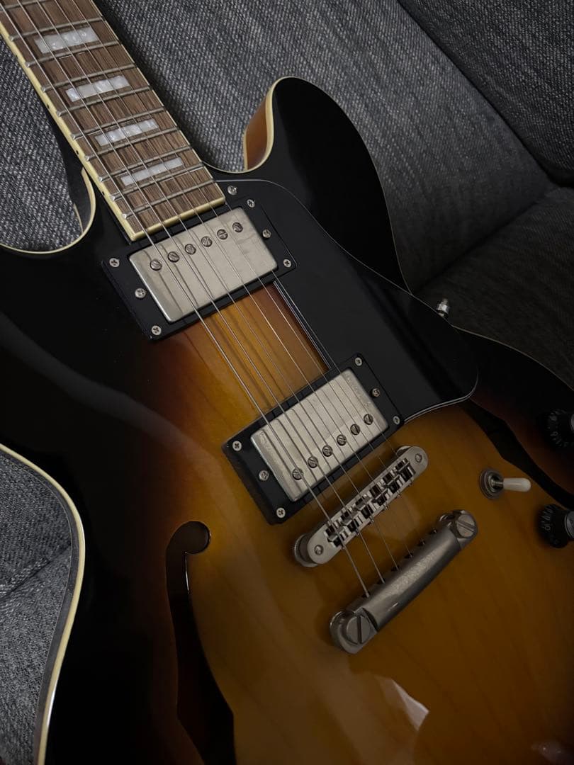 Burny SRSA-65 335 セミアコ GOTOH製マグナムロック交換