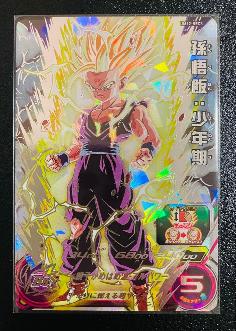 スーパードラゴンボールヒーローズUM12-SEC3孫悟飯少年期