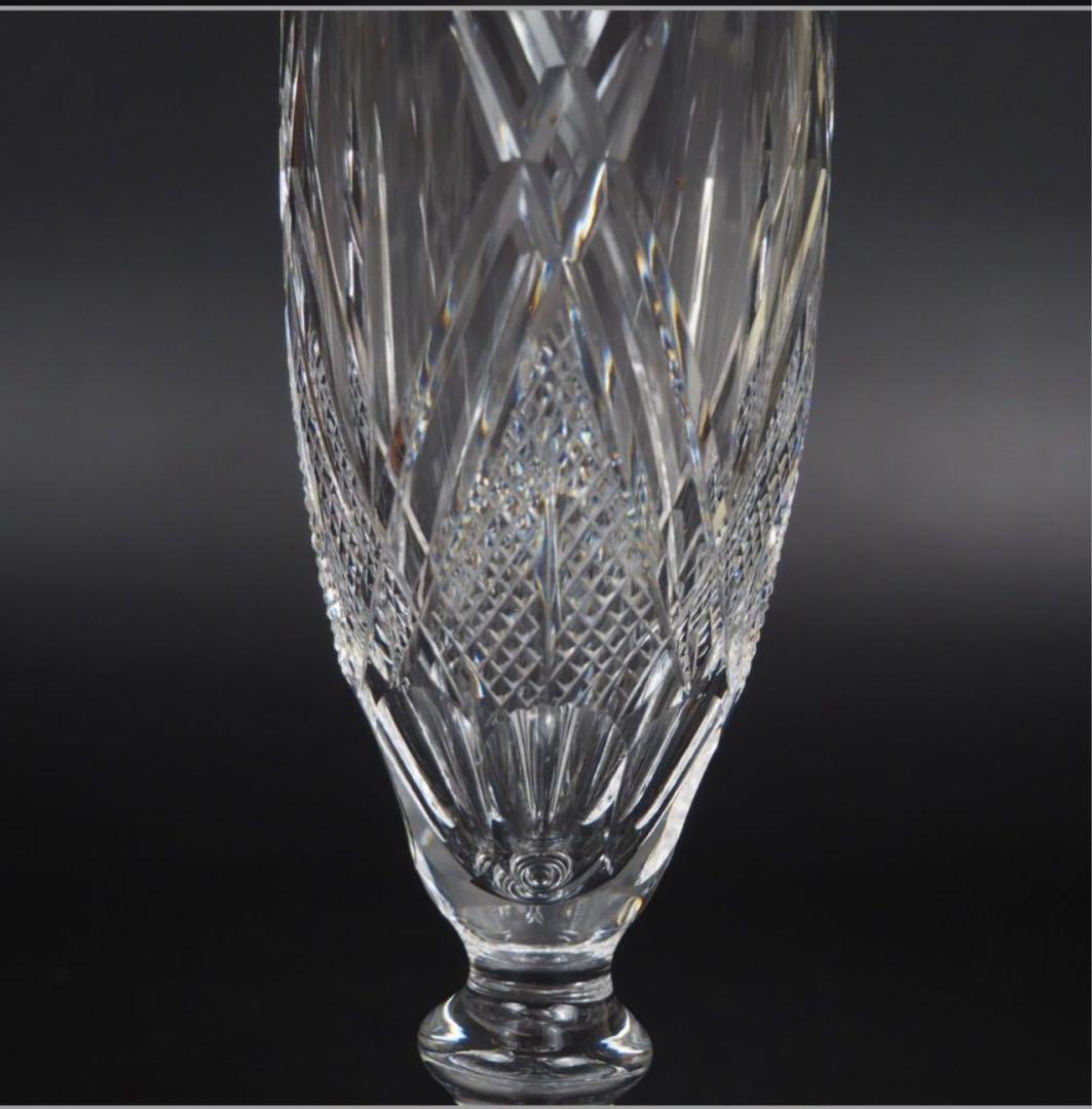 送料無料　カガミクリスタル　江戸切子ワイングラス3P 箱あり　酒器