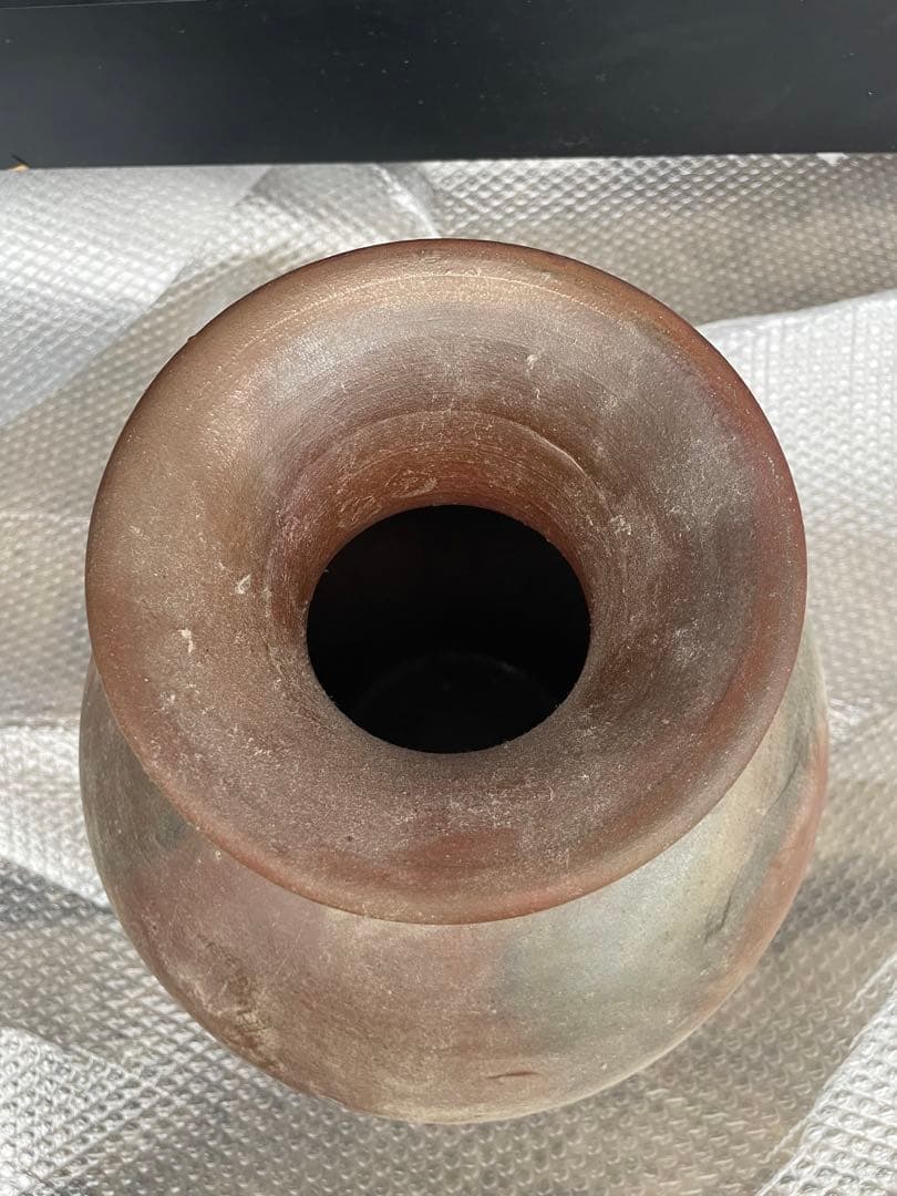 丹波焼　窯変　丹誠窯　大西誠一　大型花器　壺　丸壺