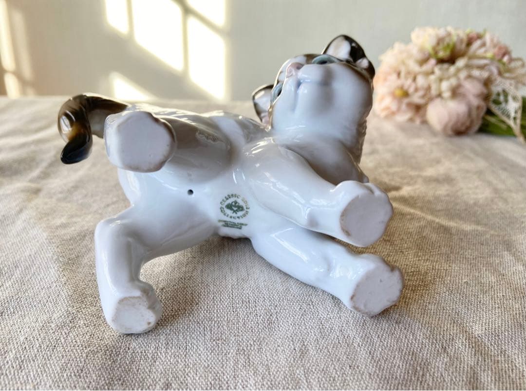 完品　美品　ローゼンタール　振り返る猫のフィギリン　ドイツ　ヴィンテージ