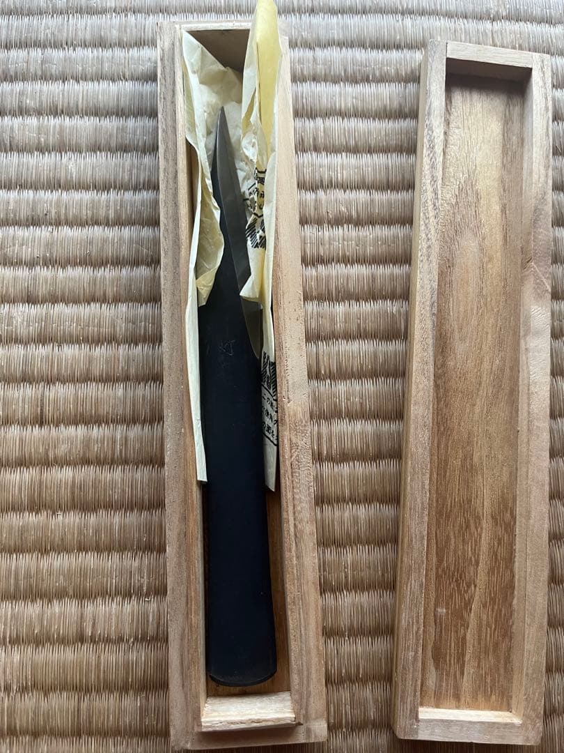 越後与板名工　三代助丸　碓氷金三郎作　切り出し/切出し『灯』