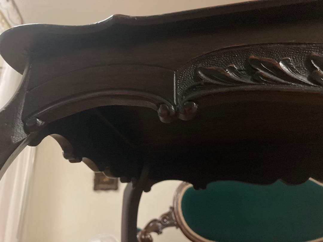 アンティーク木製テーブル ダークブラウン