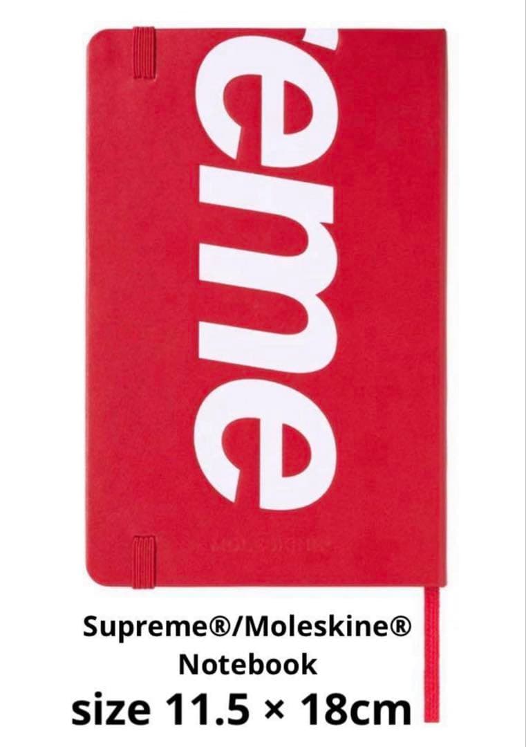 【希少】シュプリーム×モレスキン ノート 手帳 ×ステッカー 2枚付