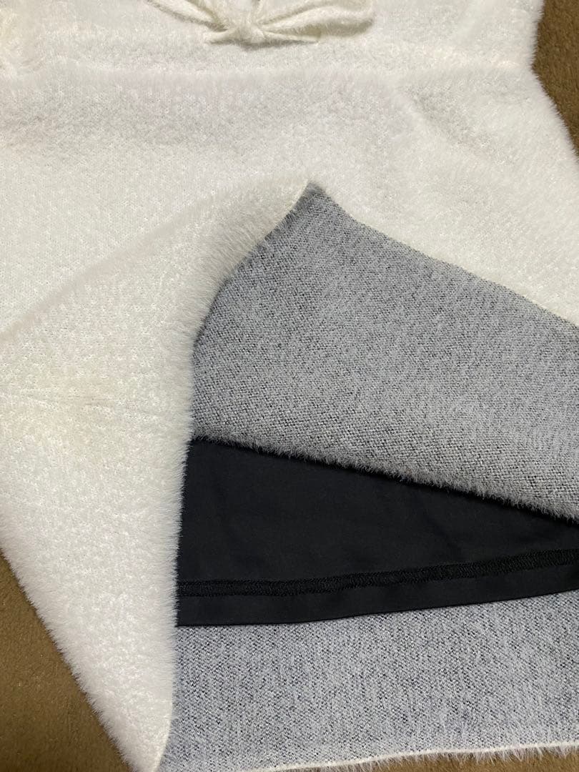 【fr2ゴルフ】ワンピース モコモコ 冬用 ホワイト　M レディース