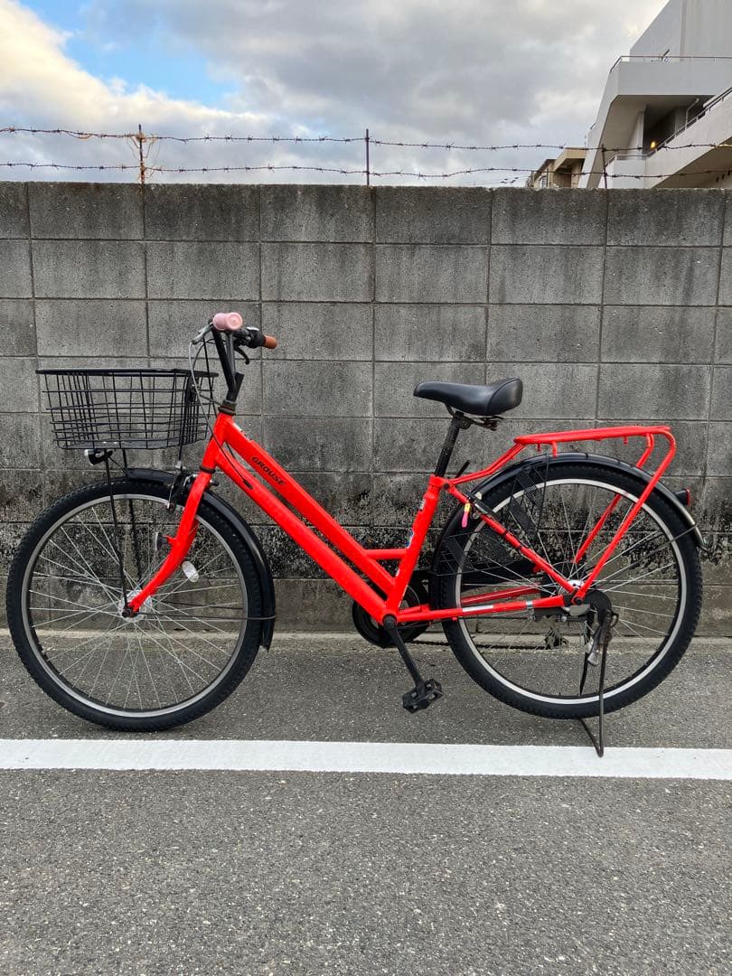 丸石サイクル　グラウス26インチ　限定カラーオレンジ色‼️現状品、used品！