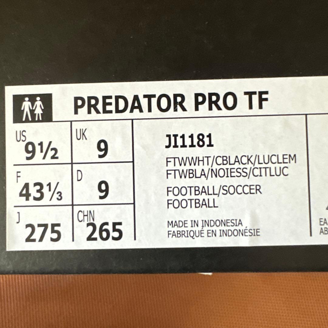 adidas Predator サッカーシューズ 27.5cm