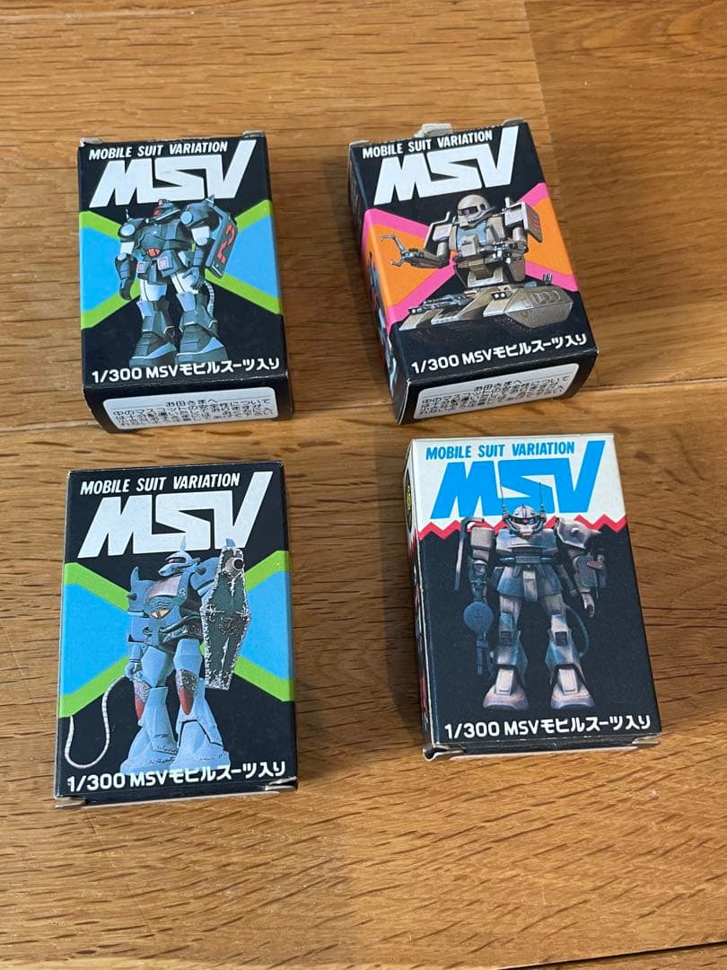 森永チョコスナック　1/300 MSV モビルスーツバリエーション 4個セット