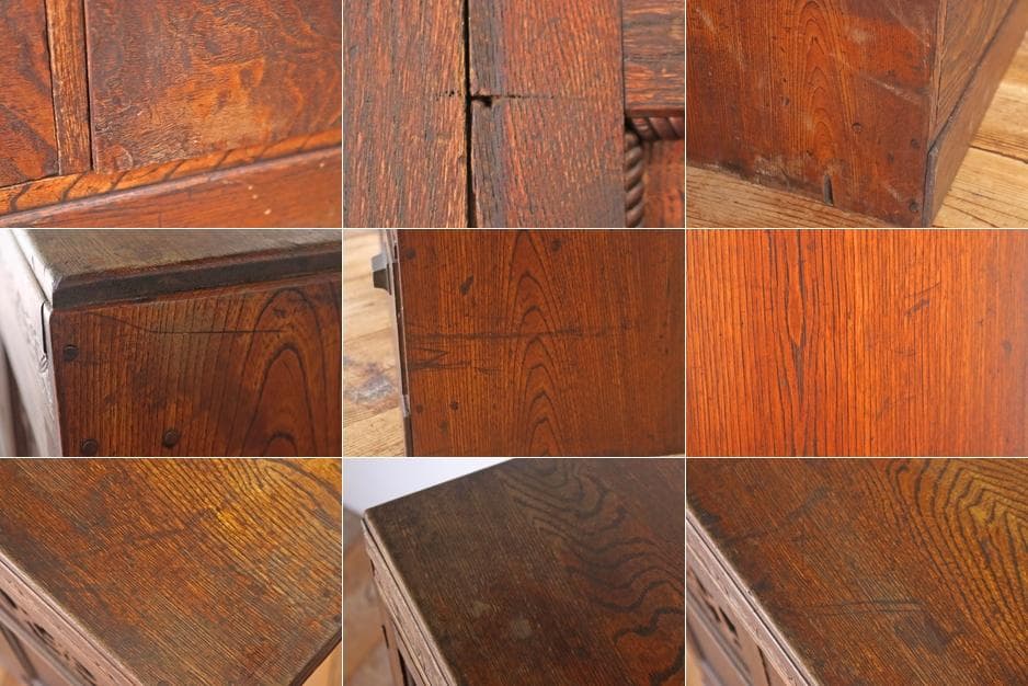 レトロ 小振り ガラスキャビネット 本箱 収納 ラック 引き出し 抽斗 2杯